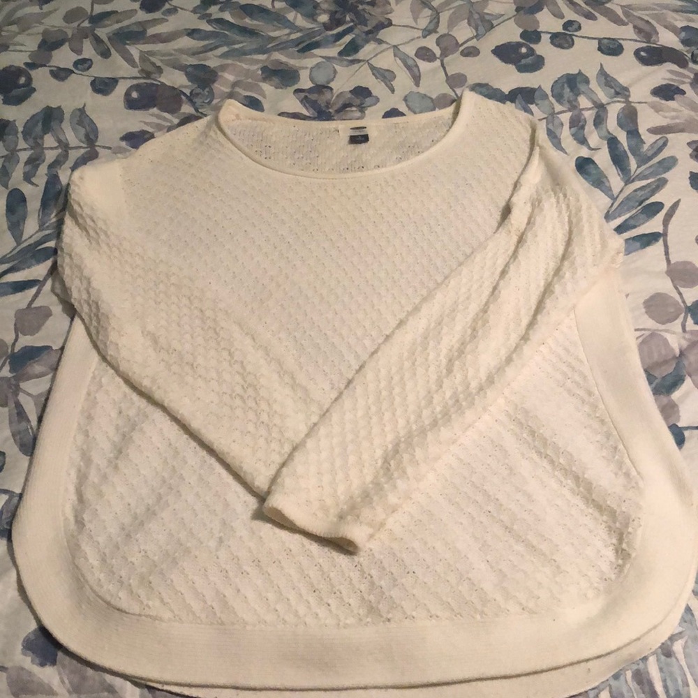 Waffle knit sweater